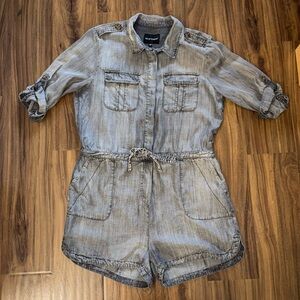 Heathered Gray Romper